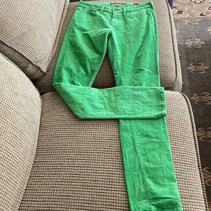 Banana Republic green cord pants  (sz 27/4)